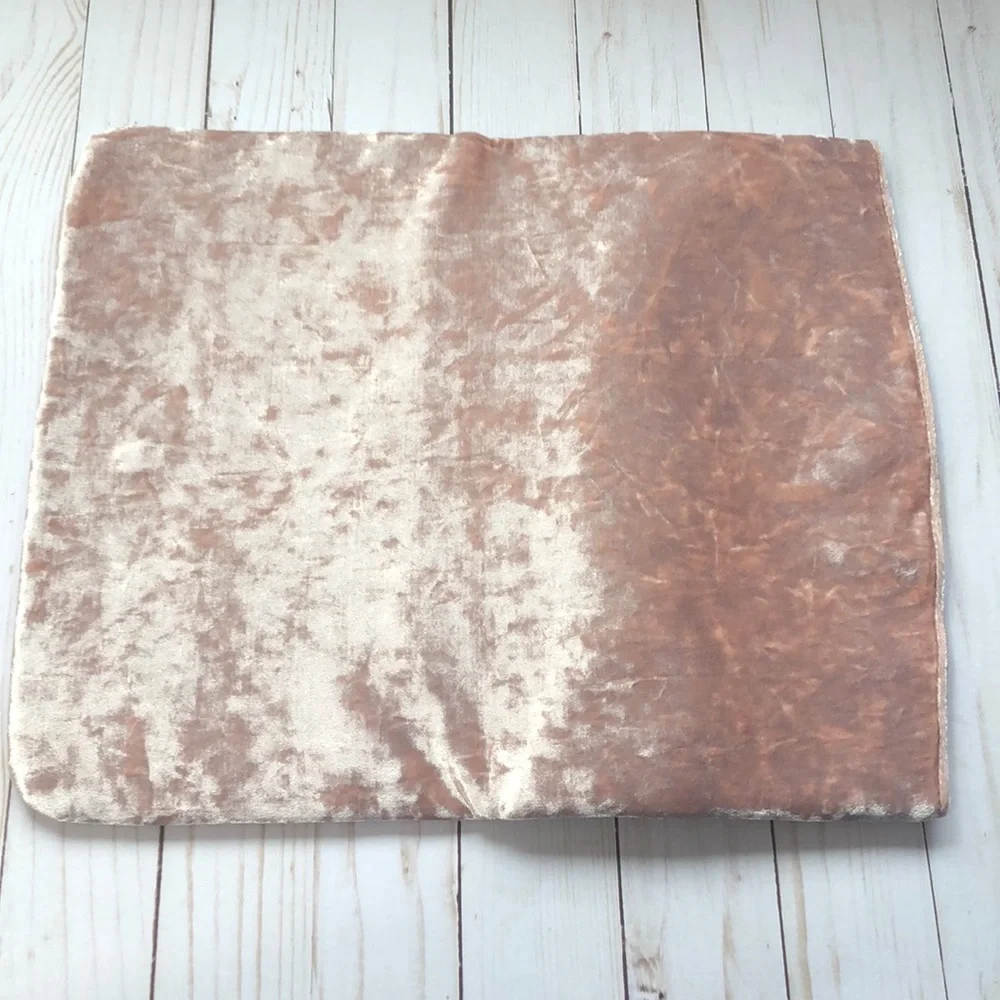 Asos Crushed Pink Velvet Clutch